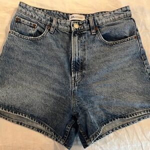 Zara Blue Denim Shorts